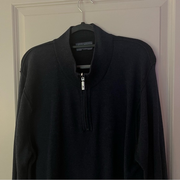 Tommy Bahama mens Reversible knit quarter zip sweater | size Extra large - Picture 11 of 11